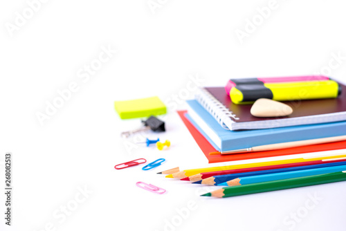 Back to school concept isolated on white background