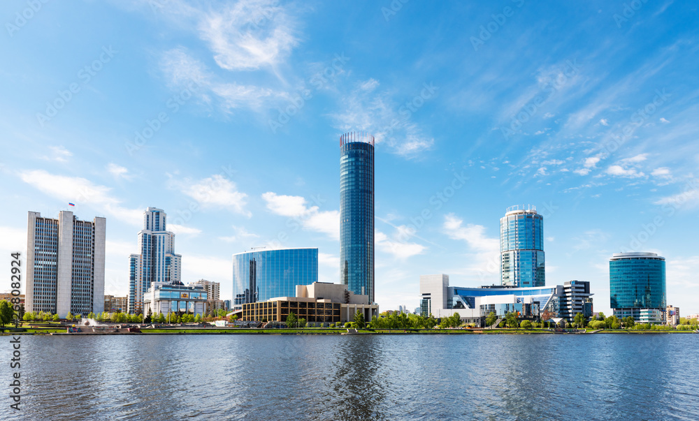 quay wharf embankment Yekaterinburg City. quay wharf embankment Yekaterinburg City.