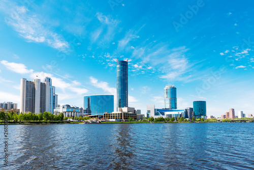 quay wharf embankment Yekaterinburg City.