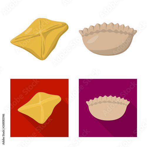 Vector illustration of products  and cooking icon. Set of products  and appetizer stock vector illustration.