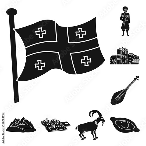Vector design of heritage and originality sign. Set of heritage and traditions stock vector illustration.