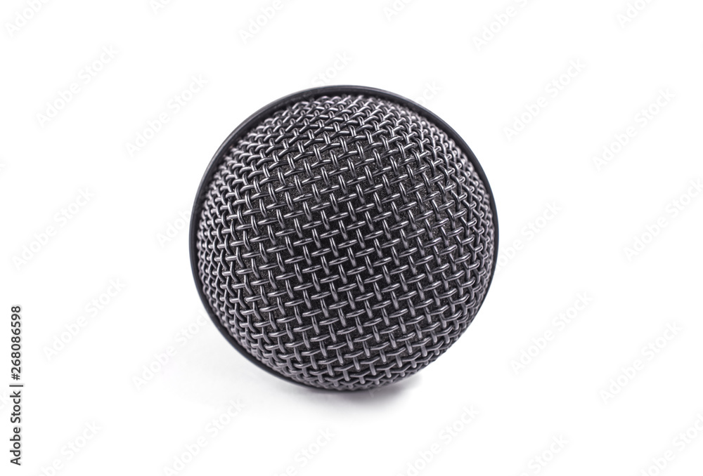 microphone on a white background microphone on a white background