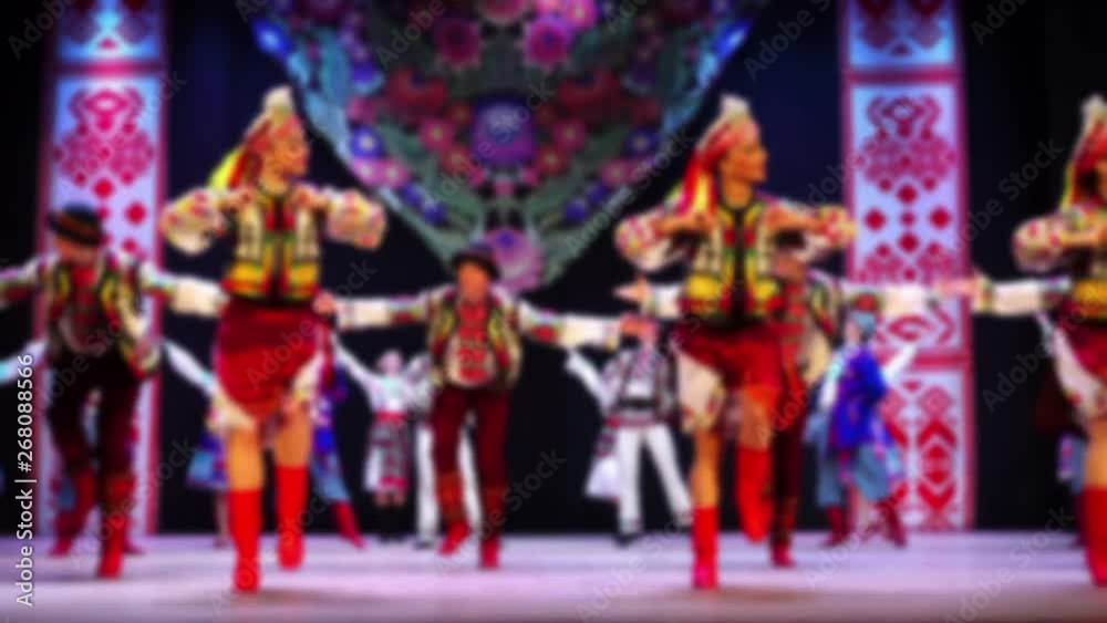Ukrainian national dances. Out of focus. Ukrainian national dances. Out of focus.