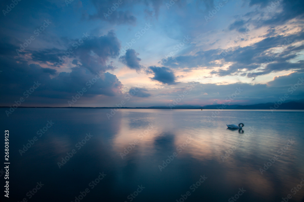 Sunset Garda Lake