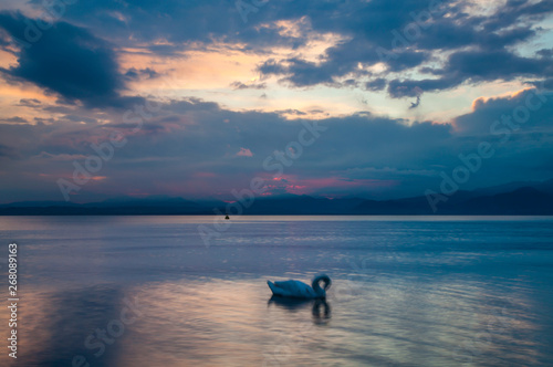 Sunset Garda Lake