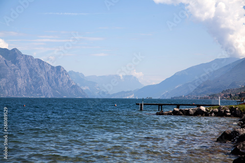 Garda lake in summer