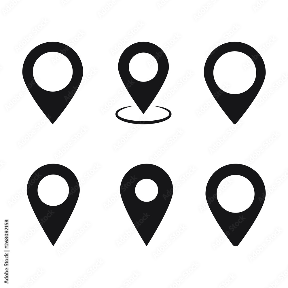 Maps pin. Location map icon. Maps pin. Location map icon.