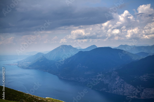 Garda Lake top view