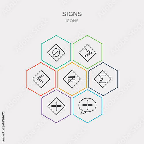 simple set of positive, addition, the sum of, is not equal to icons, contains such as icons is less than, is greater than, empty set and more. 64x64 pixel perfect. infographics vector