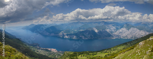 Fototapeta Naklejka Na Ścianę i Meble -  View of Garda Lake from the top of Monte Baldo