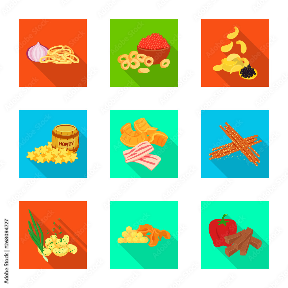 Vector illustration of taste and seasonin icon. Set of taste and organic   stock vector illustration.