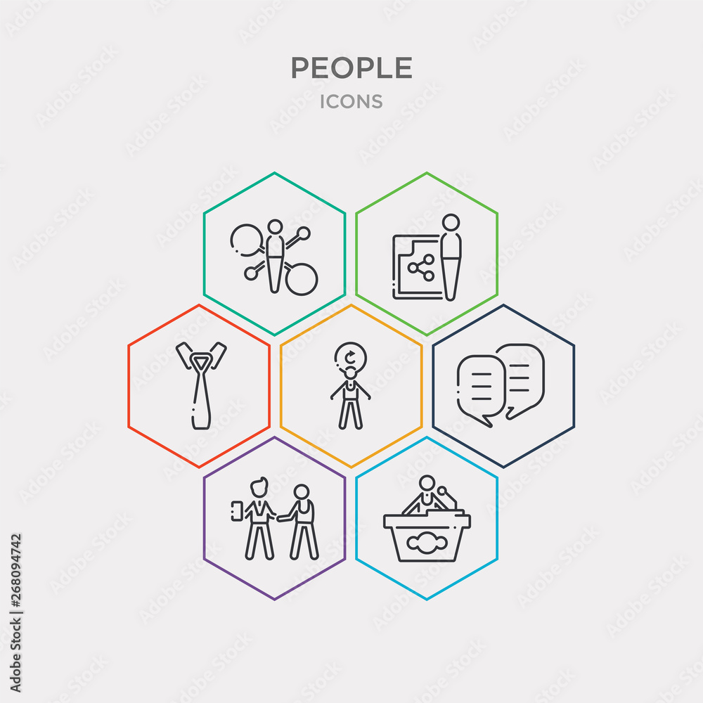 simple set of speaker in a conference, boss and worker, speak bubble, rethink icons, contains such as icons business tie, user sharing files, networking connection and more. 64x64 pixel perfect.