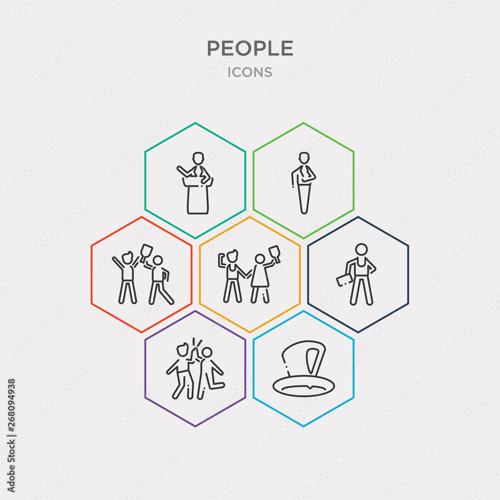 simple set of tall hat, partners claping hands, man with company, team success icons, contains such as icons succes team, ceo man, leader speech and more. 64x64 pixel perfect. infographics vector simple set of tall hat, partners claping hands, man with company, team success icons, contains such as icons succes team, ceo man, leader speech and more. 64x64 pixel perfect. infographics vector
