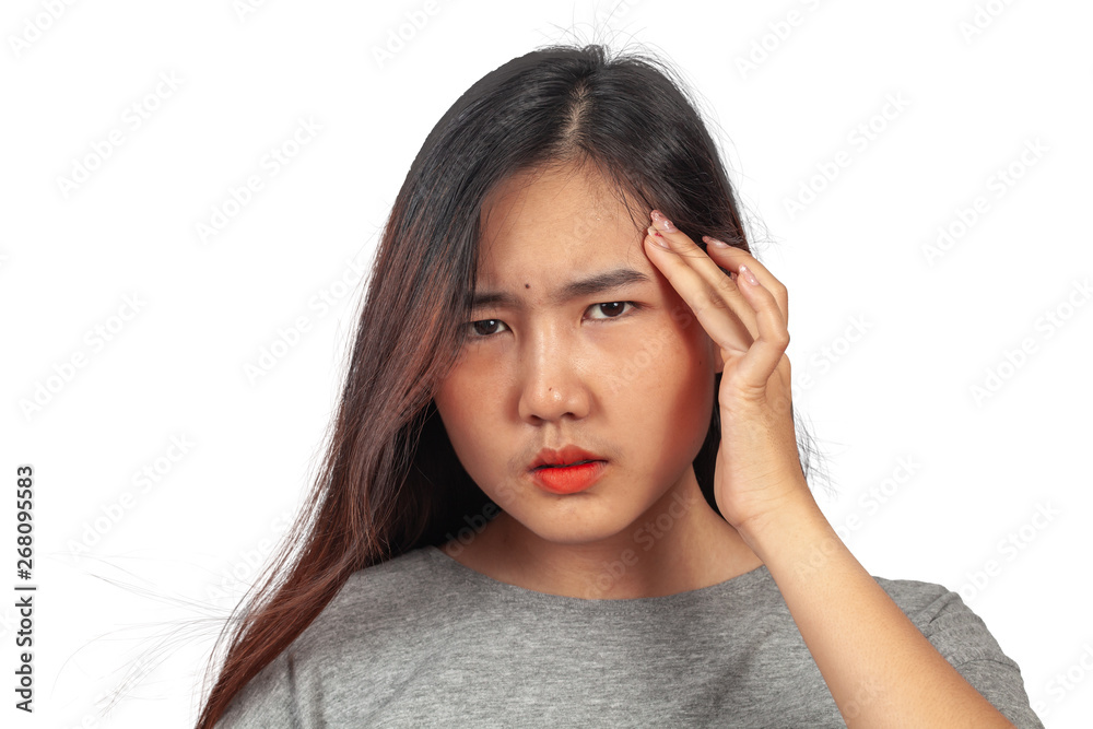 woman suffers from head ache, health concept. woman suffers from head ache, health concept.
