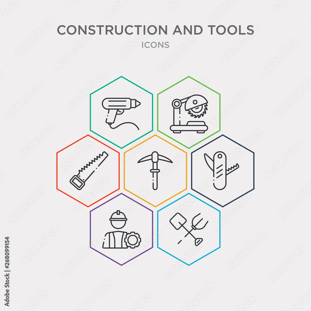 simple set of shovel and fork, mechanic working, jackknife, pickaxe icons, contains such as icons handsaw, chop saw, sealant gun and more. 64x64 pixel perfect. infographics vector simple set of shovel and fork, mechanic working, jackknife, pickaxe icons, contains such as icons handsaw, chop saw, sealant gun and more. 64x64 pixel perfect. infographics vector