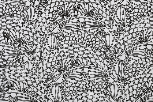 Arrière plan noir et blanc au motif géométrique