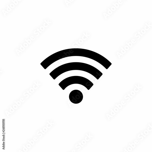 WIFI icon vector, Wireless internet Sign isolated vector