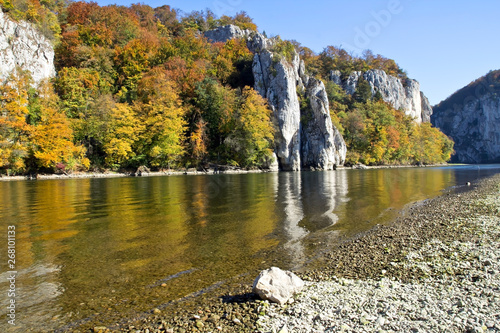 Donaudurchbruch am Kloster Weltenburg, Kehlheim, Deutschland