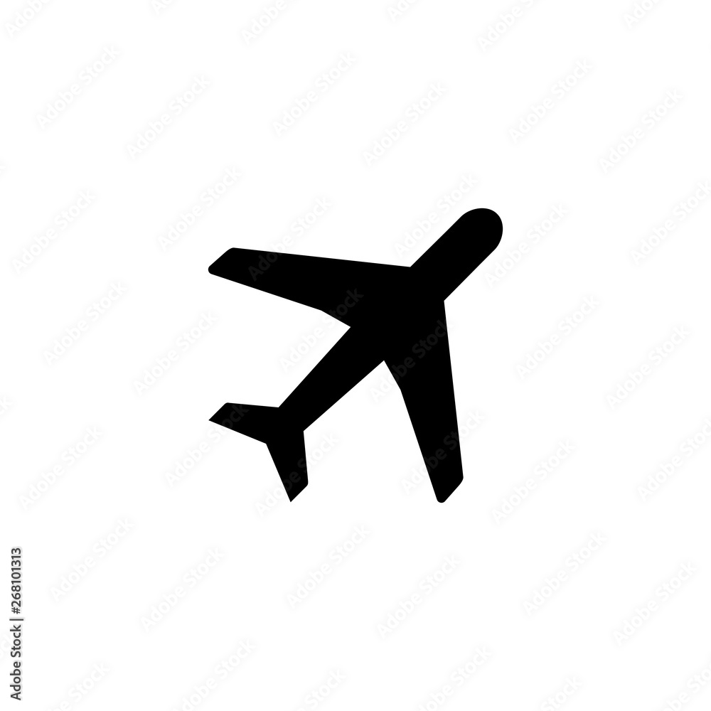 Obraz premium airplane icon. airplane symbol vector