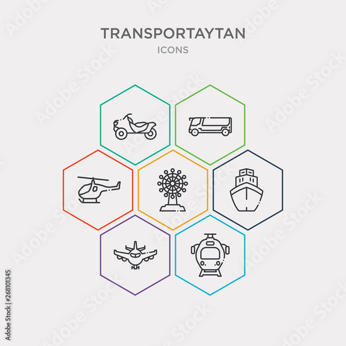 simple set of train front, airliner, boat front view, ship helm icons, contains such as icons helicopter profile, modern bus, all terrain vehicle and more. 64x64 pixel perfect. infographics vector