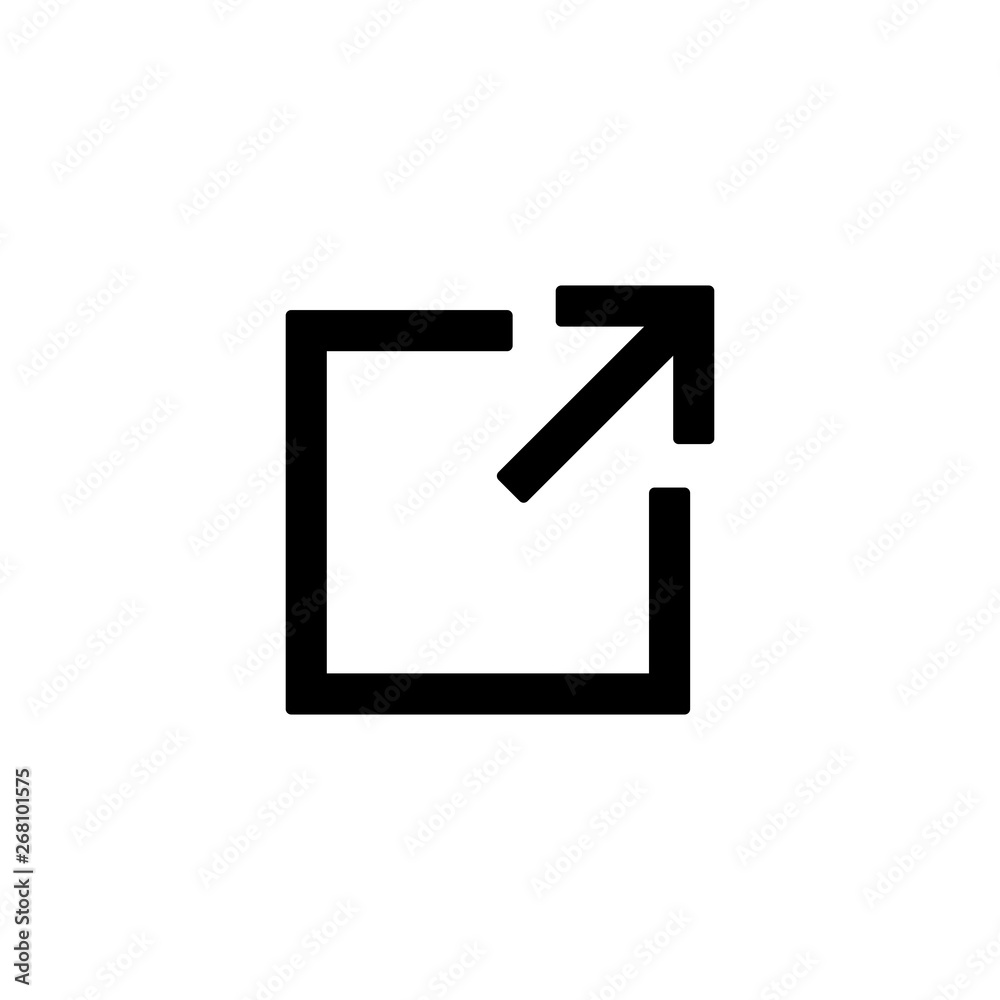 external link icon, linear icon symbol vector external link icon, linear icon symbol vector