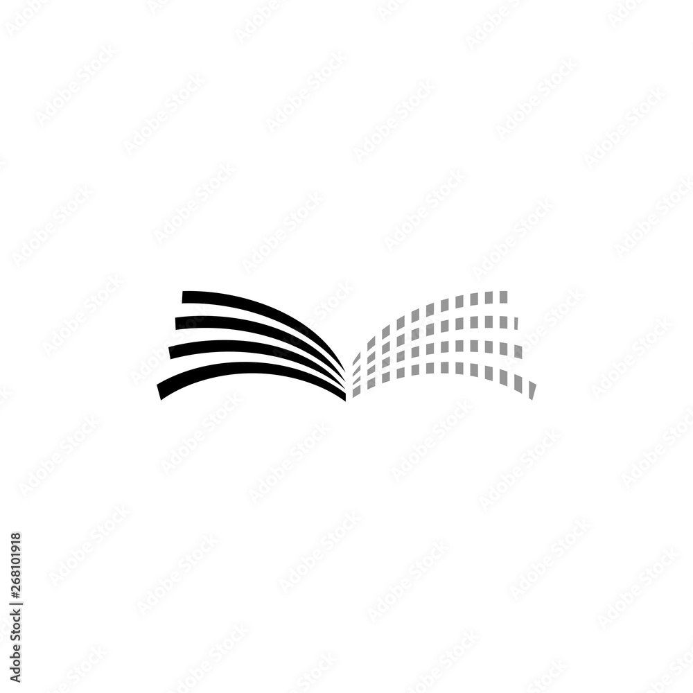 Open book logo, recycling concept Open book logo, recycling concept