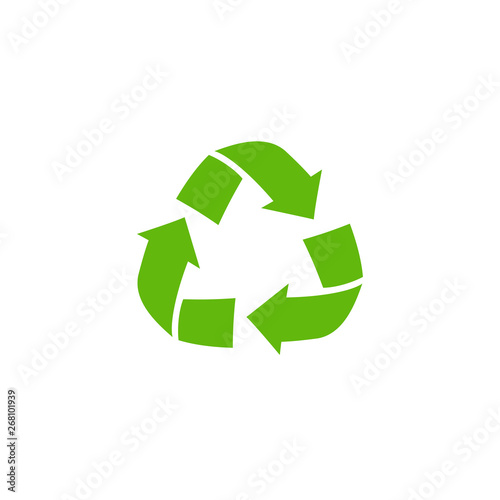 Recycle sign icon vector, Recycle  sign symbol vector.