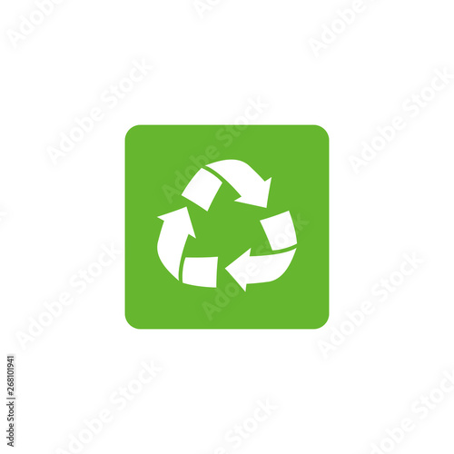 Recycle sign icon vector, Recycle  sign symbol vector.