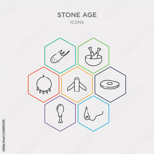simple set of needle, chicken leg, wheel, totem icons, contains such as icons amulet, plate, meteorite and more. 64x64 pixel perfect. infographics vector