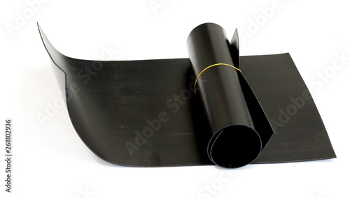 water proofing membrane on white background