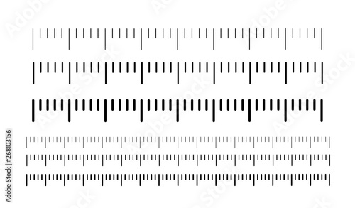 Measuring scale, markup for rulers. Vector illustration icon