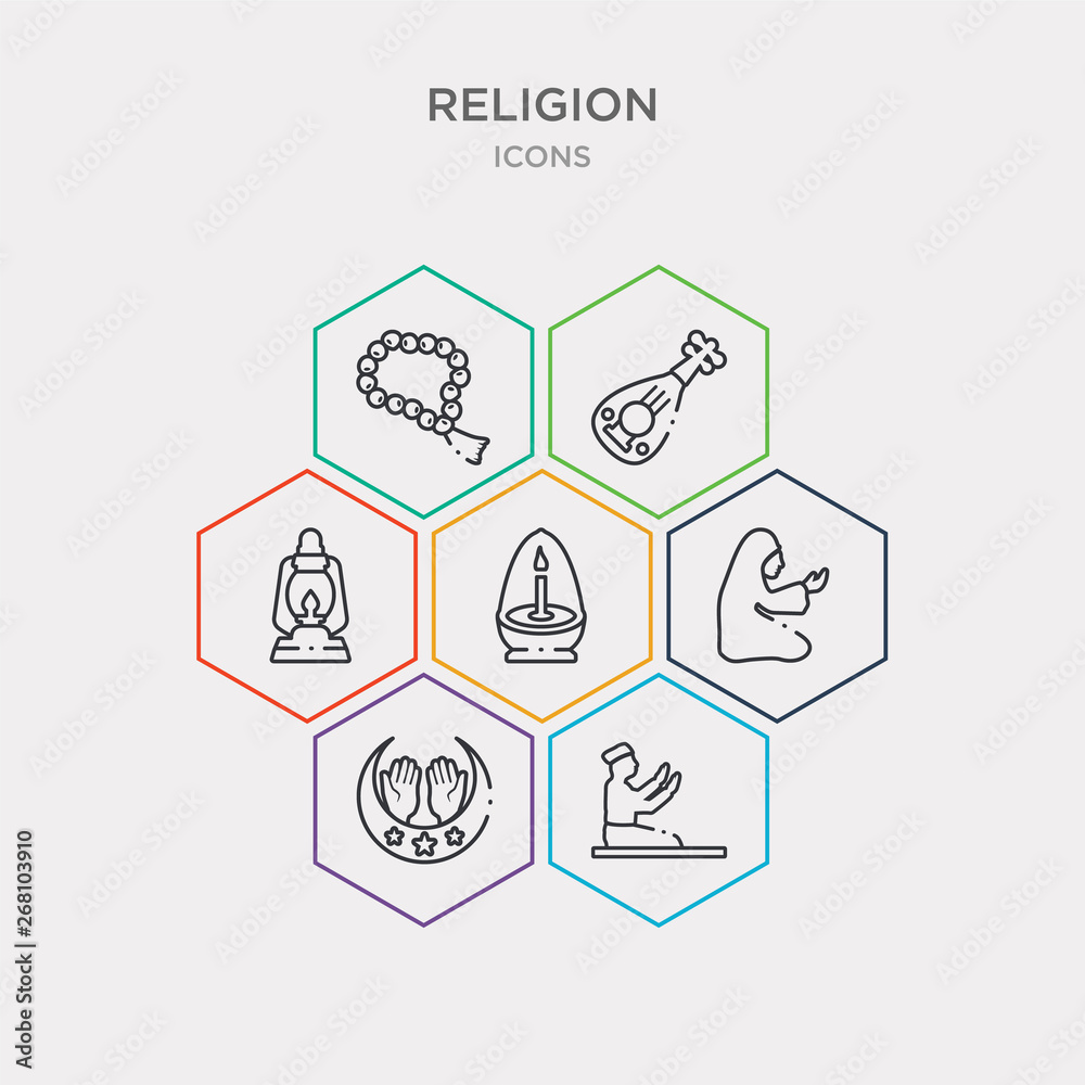 simple set of muslim man praying, muslim praying hands, muslim woman praying, ner tamid icons, contains such as icons old oil lamp, oud, prayer beads and more. 64x64 pixel perfect. infographics