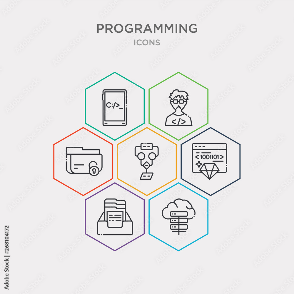 simple set of cloud storage, archive, clean code, flowchart icons, contains such as icons encripted file, developer, command and more. 64x64 pixel perfect. infographics vector simple set of cloud storage, archive, clean code, flowchart icons, contains such as icons encripted file, developer, command and more. 64x64 pixel perfect. infographics vector