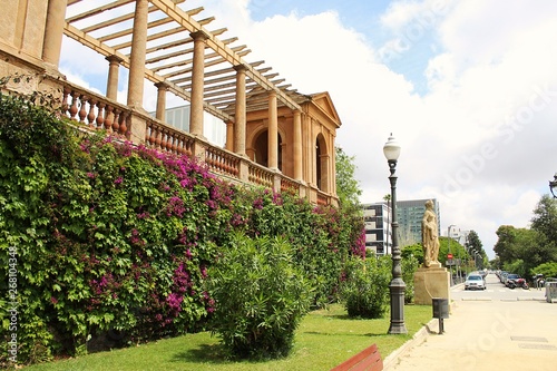 Photography fachada con flores