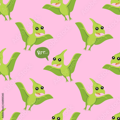 Cute kids dinosaurs pattern for girls and boys. Colorful dinosaurs on the abstract grunge background.. The dinosaurs pattern is made in neon colors. Urban pattern. backdrop for textile and fabric.