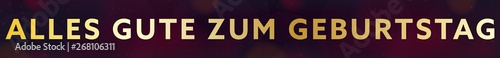 Bokeh Panorama Alles Gute zum Geburtstag