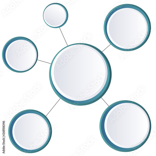 vector, abstract, information circles, business