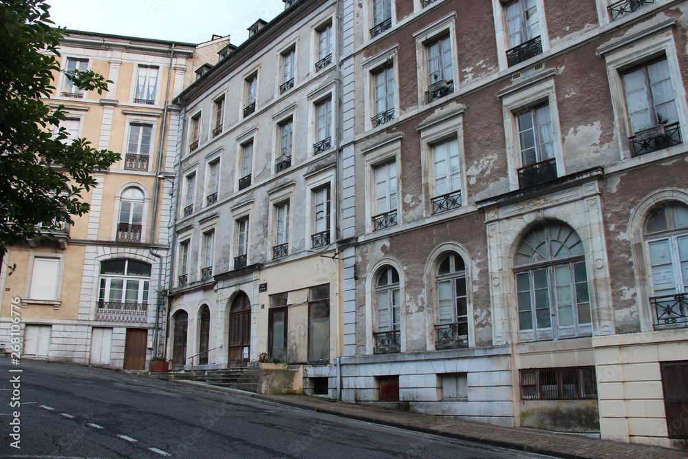 street in eaux-bonnes (france)