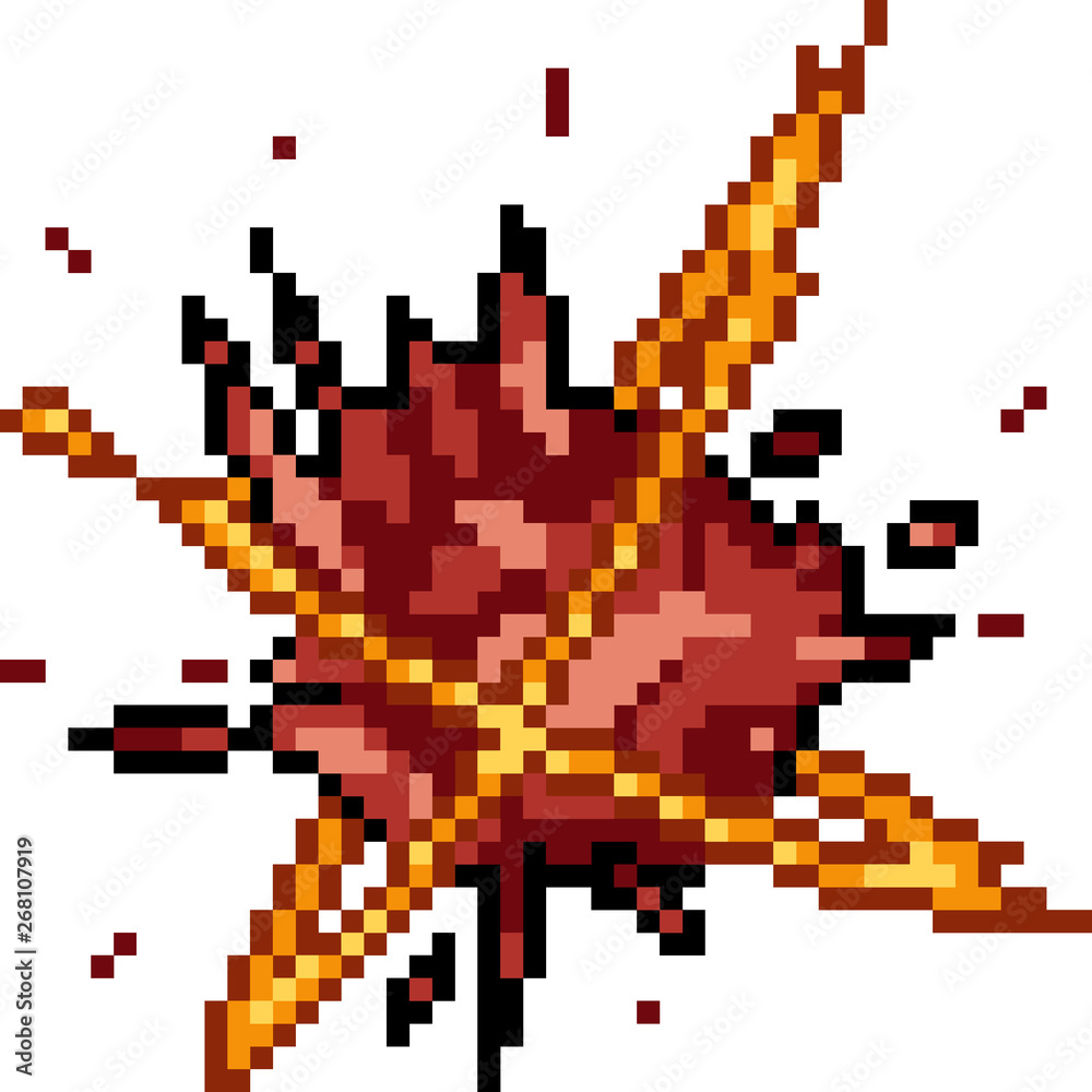 Obraz premium vector pixel art fantasy effect