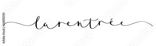 Bannière calligraphique LA RENTREE