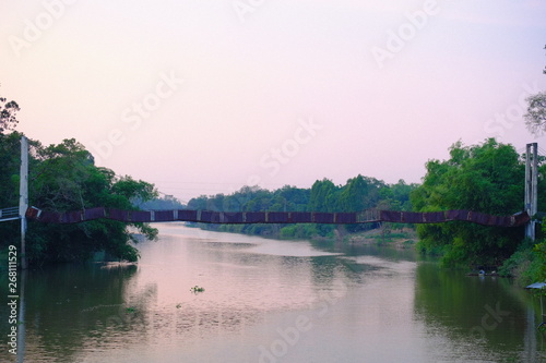 landscape with lake and trees