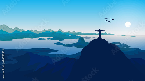 Landscape Flat Design Illustration