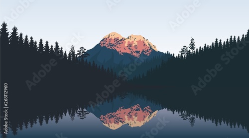 Landscape Flat Design Illustration