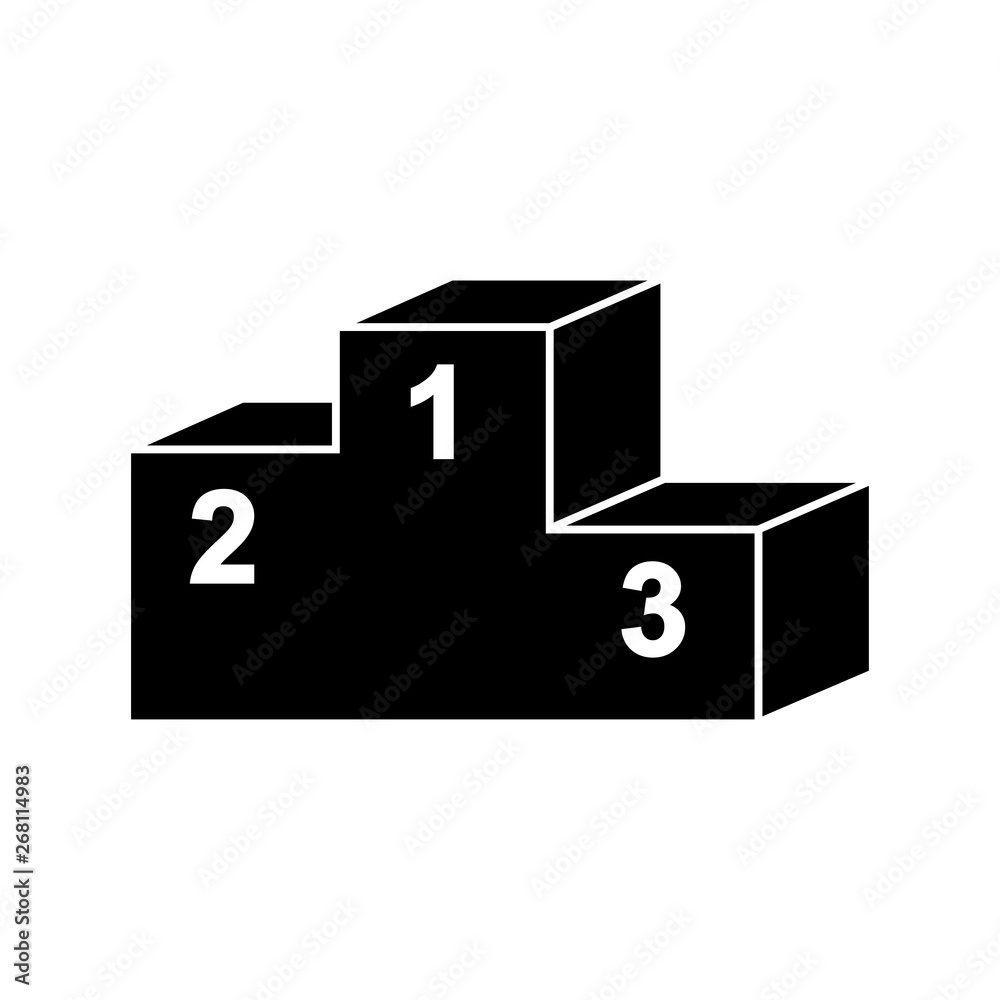 Podium vector icon. Podium vector icon.