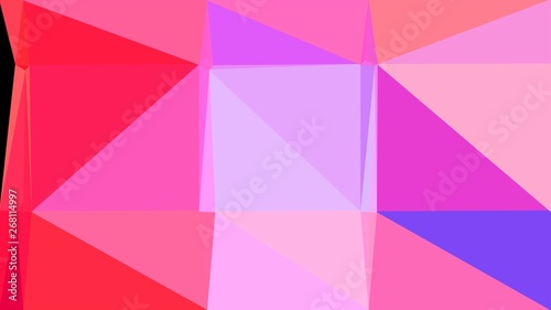 abstract geometric background with triangles and orchid  crimson and neon fuchsia colors. for poster  banner  wallpaper or texture
