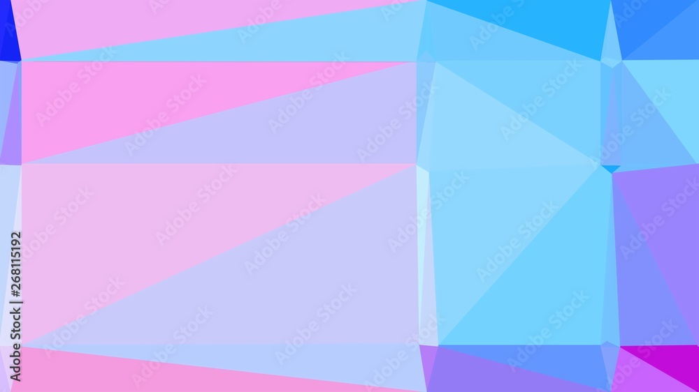 Fototapeta premium triangle background with lavender blue, light sky blue and dodger blue colors. backdrop style composition for poster, cards, wallpaper or texture element