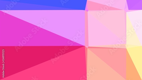 deep pink  pastel magenta and royal blue color geometric triangle background. simple illustration trendy abstract for poster design  cards  wallpaper or texture