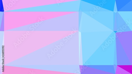 triangle background with lavender blue, light sky blue and dodger blue colors. backdrop style composition for poster, cards, wallpaper or texture element