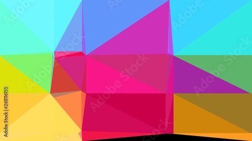 abstract geometric background with triangles and dark khaki, medium turquoise and medium violet red colors. for poster, banner, wallpaper or texture