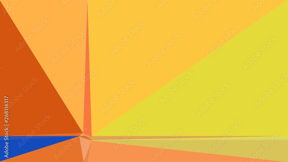 abstract geometric background with triangles and pastel orange, coffee and strong blue colors. for poster, banner, wallpaper or texture abstract geometric background with triangles and pastel orange, coffee and strong blue colors. for poster, banner, wallpaper or texture